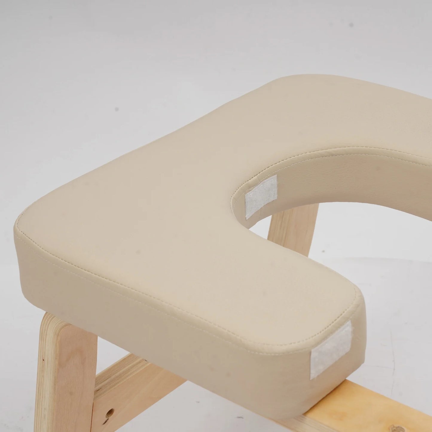 Wooden Yoga Inversion Bench With Padded Cushion And Stable Frame