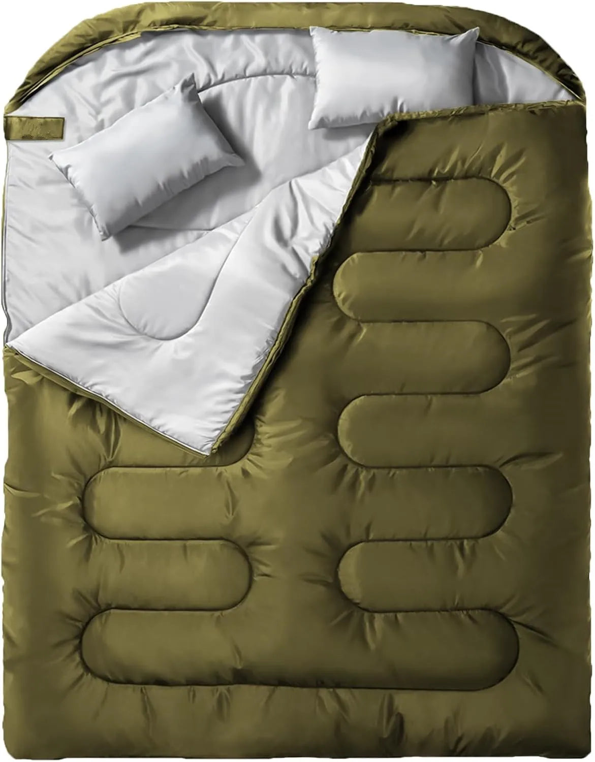 Double Camping Sleeping Bag Ultralight Waterproof 4 Season Backpacking