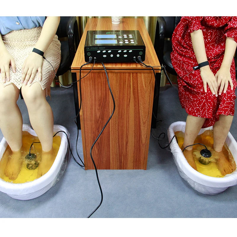 Dual Ionic Foot Bath And Infrared Waist Heating Detox Device