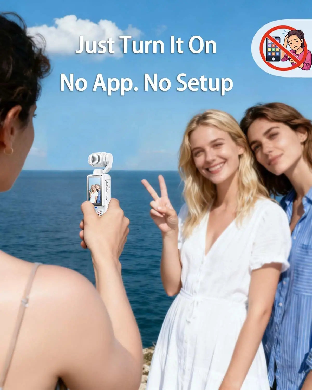 W&O Portable 1MP Camera With 4K Video And 16x Zoom