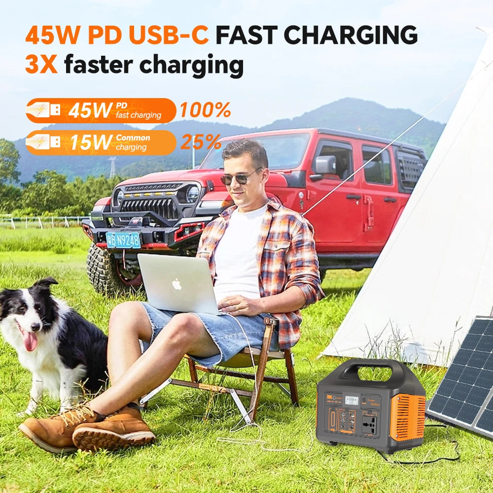 GaiaRay Electric Solar Power Station 500W 460Wh Emergency Backup