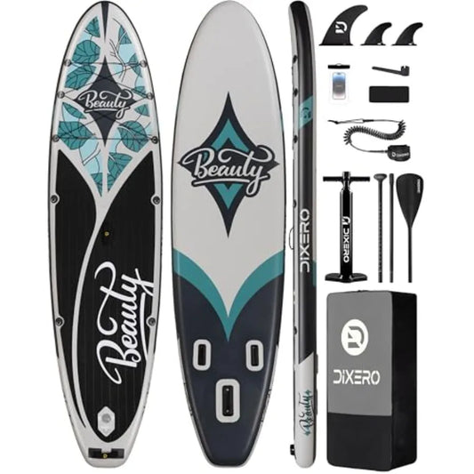 Inflatable Stand Up Paddle Board Ultra Stable Lightweight PVC Blue For Outdoor Water Sports Enthusiasts