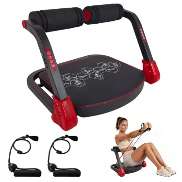 Ab Core Trainer With Resistance Bands For Home Gym