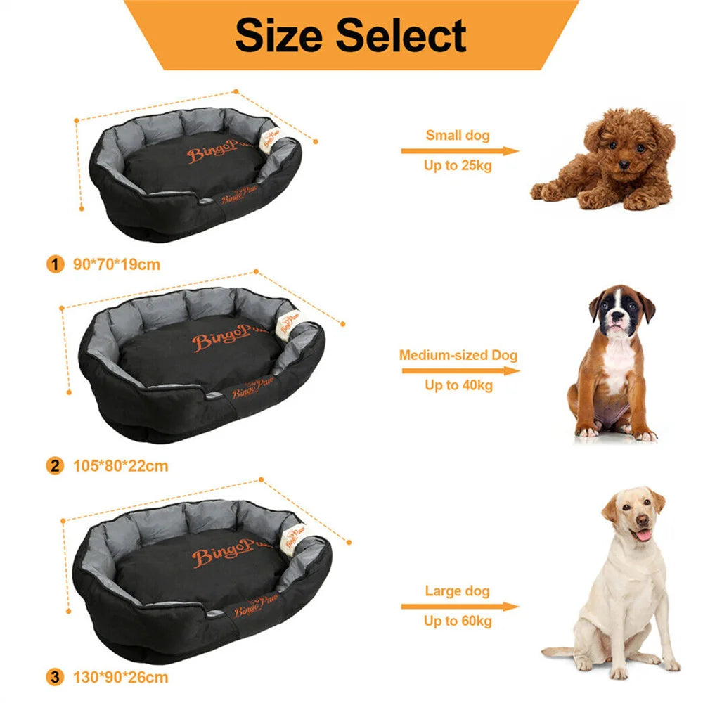 BORWART Orthopedic Waterproof Dog Bed With Washable Cover