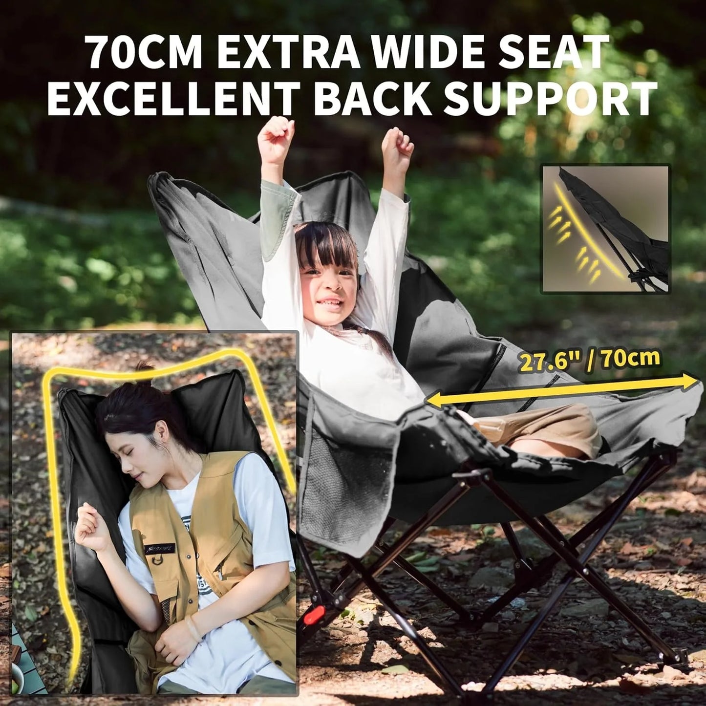 Naturehike Sea Star Recliner Folding Camp Chair for Outdoor Relaxation