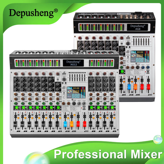 Depusheng 12 Channel Professional Audio Mixer With USB MP3