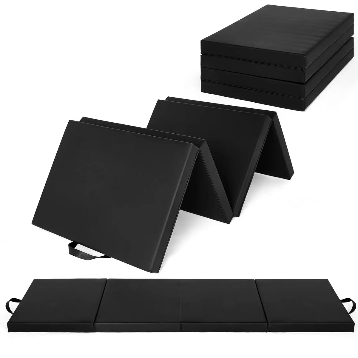 HiMISS Folding Gymnastics Tumbling Mat for Yoga Pilates Home Fitness