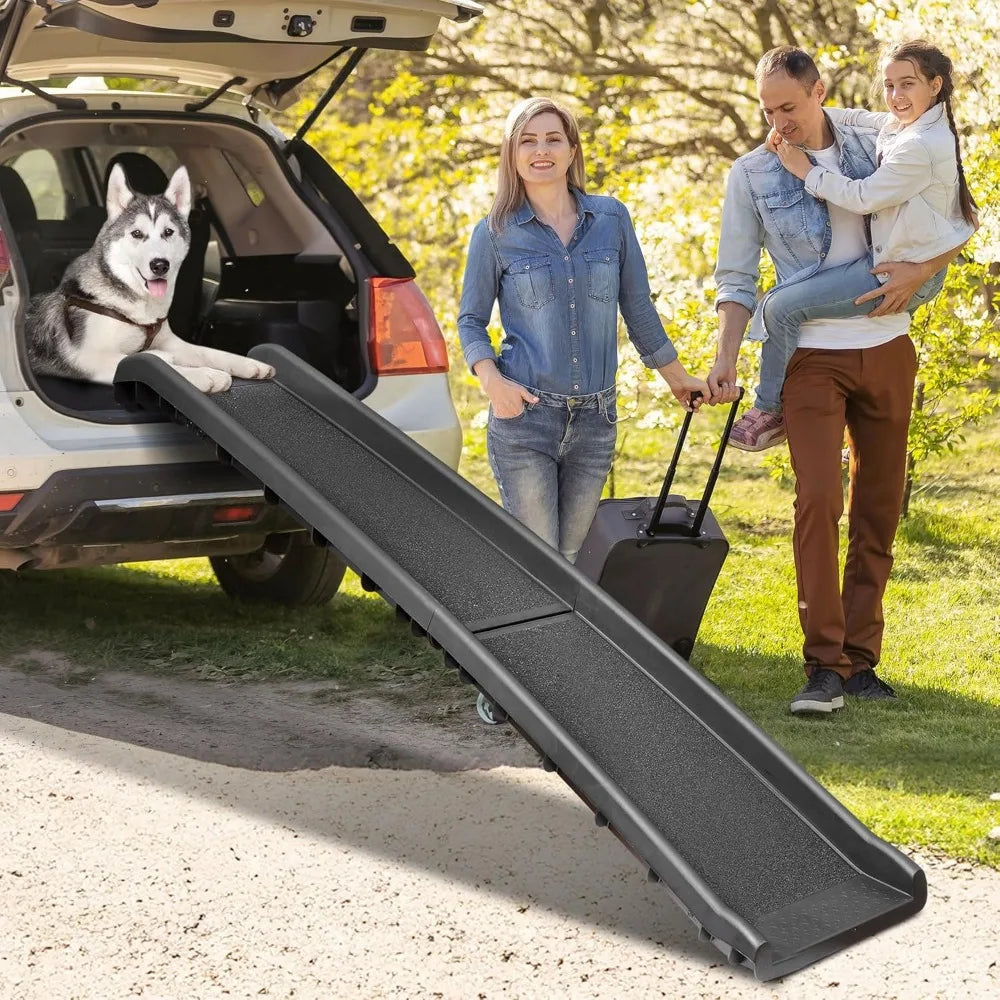 Folding Dog Ramp For Car SUV With Extra Long Rails