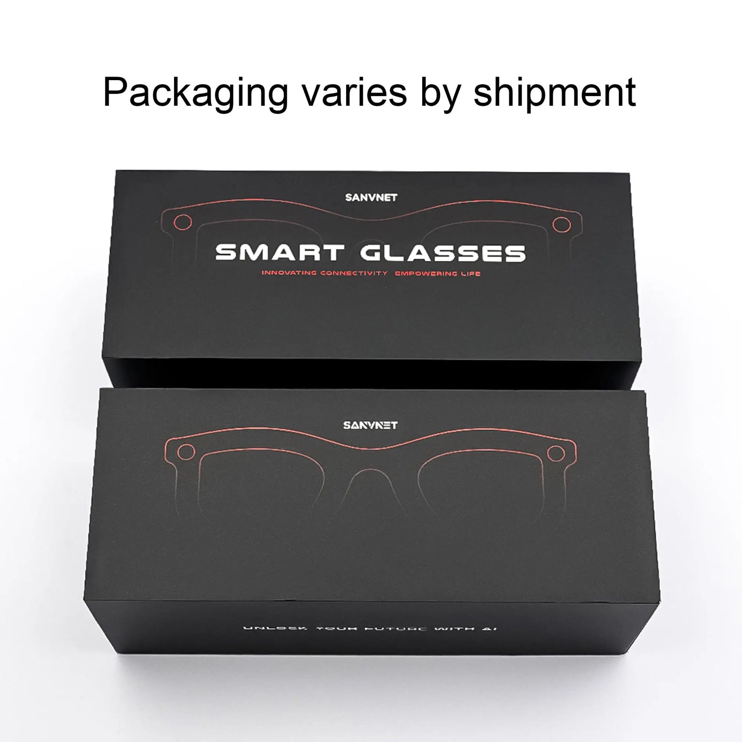GS4 Max Smart Glasses Dual Lenses 8MP 1080p Video Camera