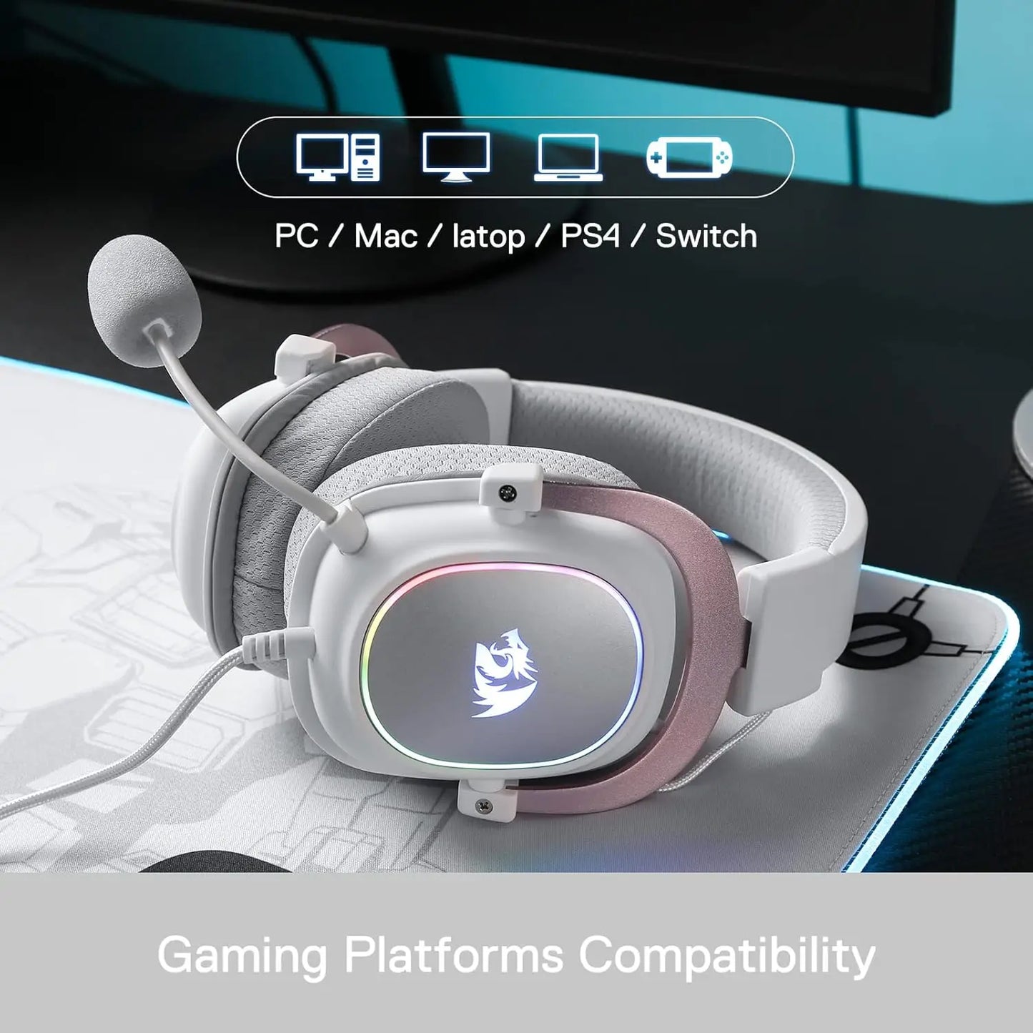 Redragon H510 Zeus X RGB Wired Gaming Headset Surround Sound