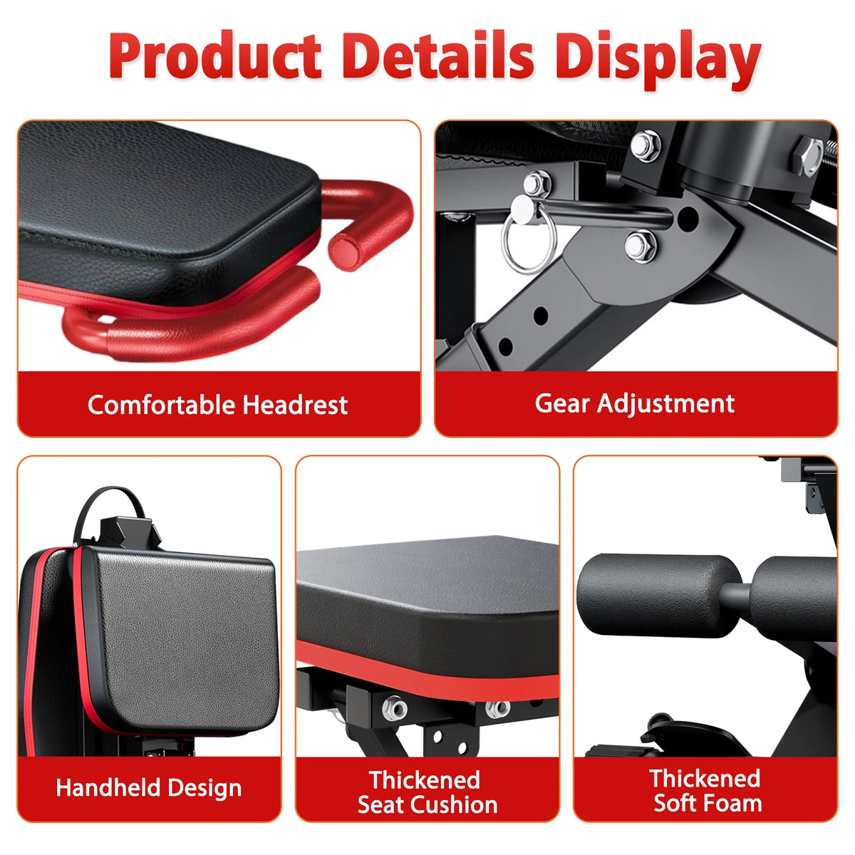 Foldable Adjustable Weight Bench for Full Body Strength Training