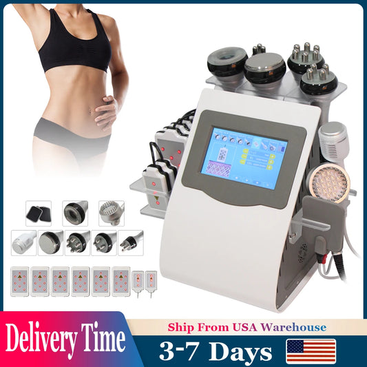 AOKO Cavitation 80k Machine 9 In 1 Skin Tightening Tool For At Home Spa Use Non Invasive Facial Lift