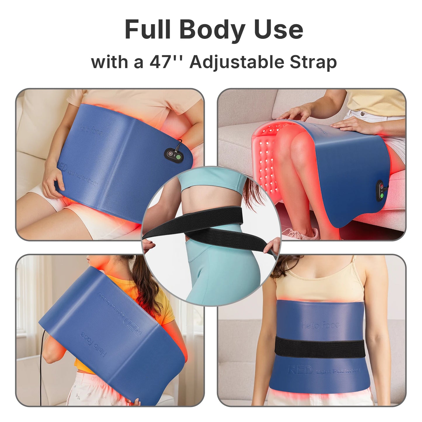 Hello Face Red Light Therapy Mat 660nm 850nm Near Infrared