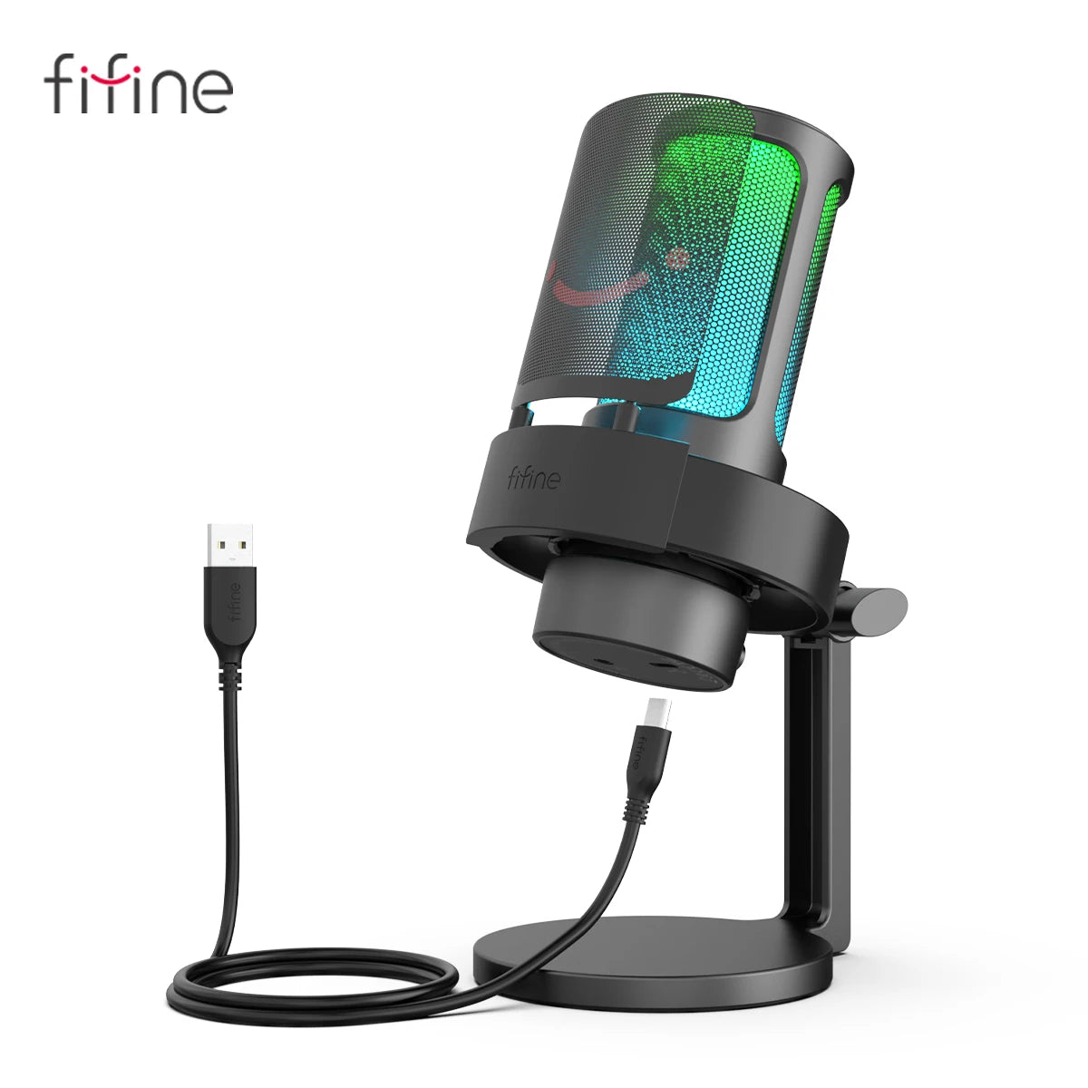 FIFINE USB Microphone for Recording and Streaming with Touch Mute