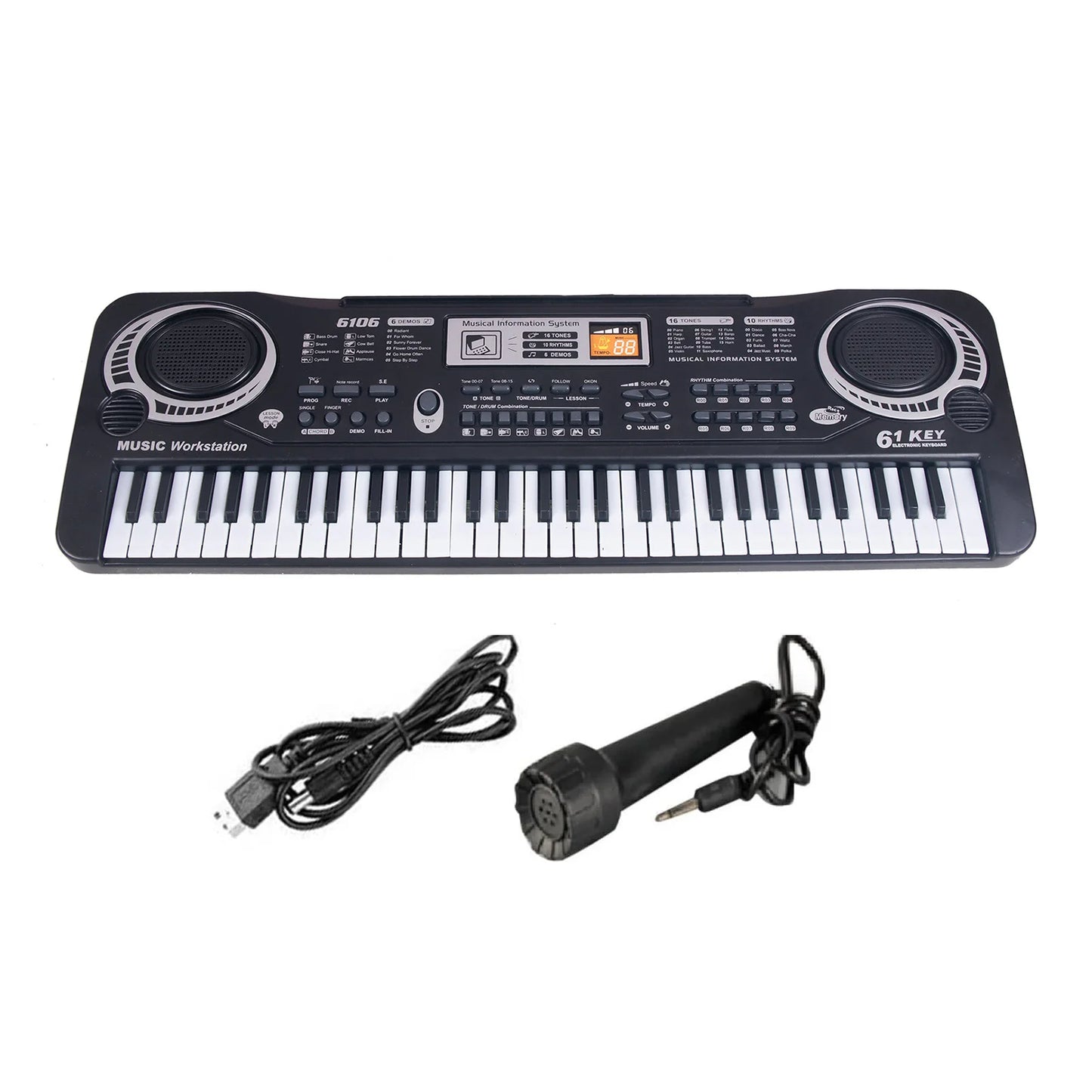 61 Key Digital Keyboard Electronic Piano For Beginners