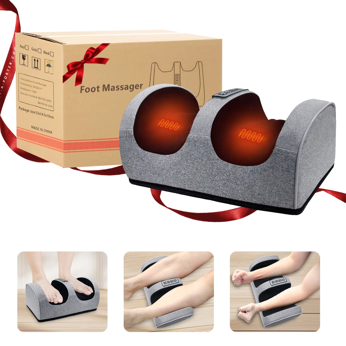 Foot Massage Machine Kneading Massager Feet And Legs Electric Heating