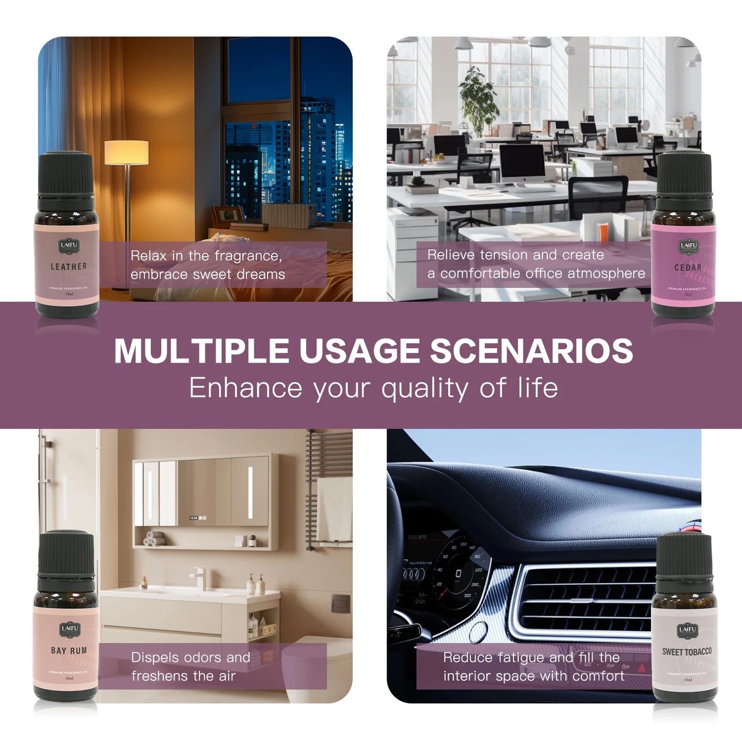 LISM Premium Essential Oils Set for Diffusers and Candles