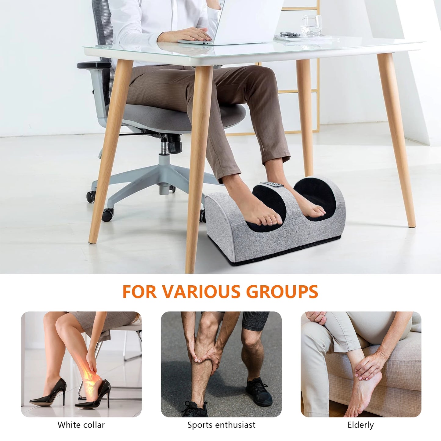 Foot Massage Machine Kneading Massager Feet And Legs Electric Heating