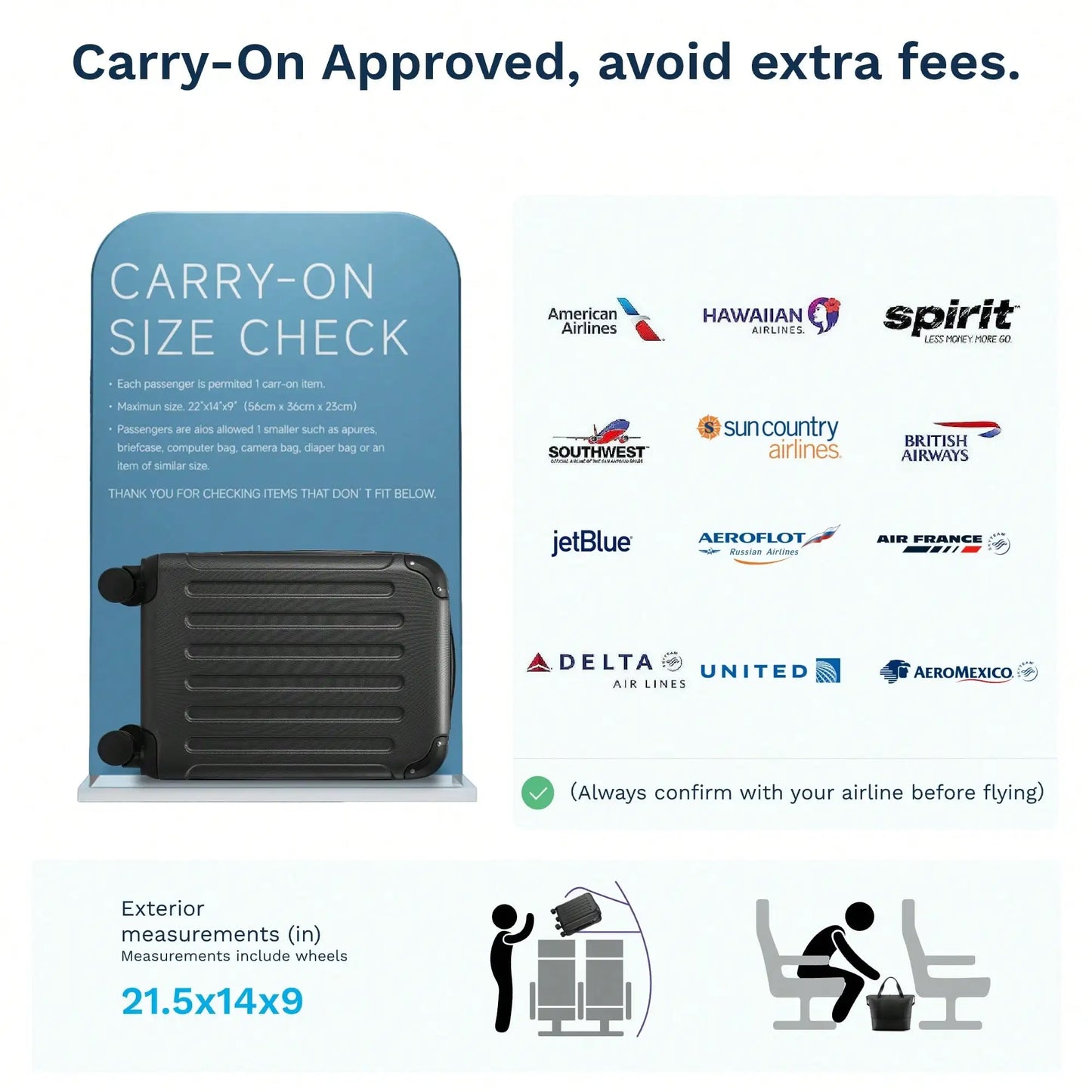 Luggage Sets 5 Piece Hardside Suitcases With Spinner Wheels TSA Lock