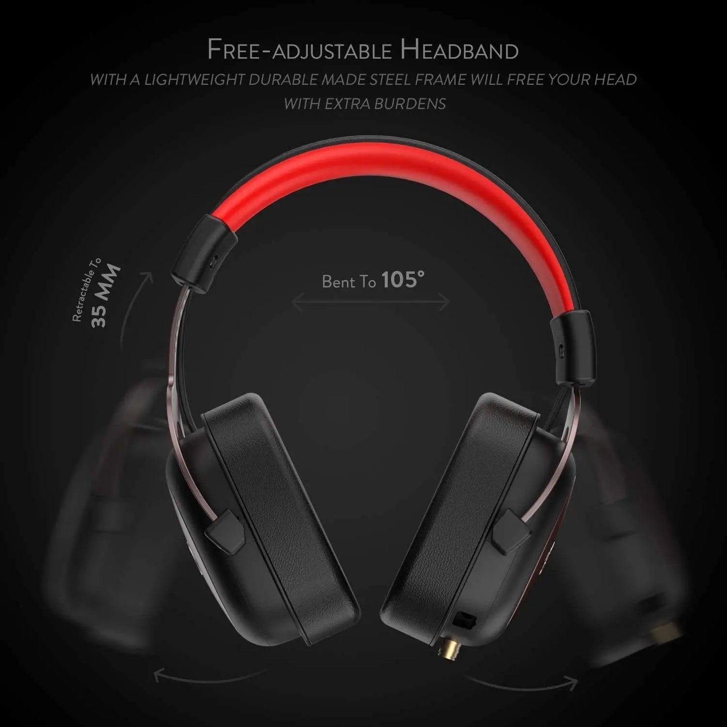 Redragon H510 Zeus Gaming Headset 7.1 Surround Sound Detachable Mic