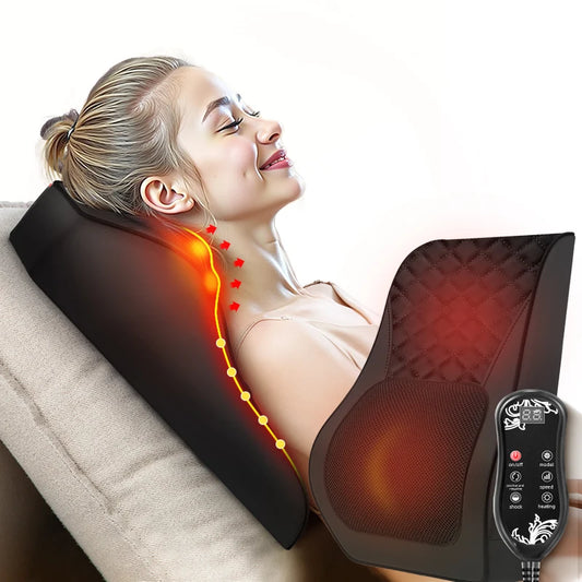 LEERCON Neck Massager With Heat And 3D Kneading Pillow