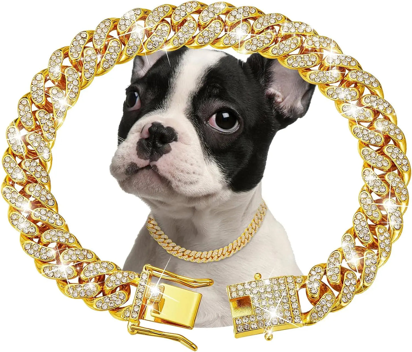 Luxury Stainless Steel Dog Chain Collar For All Sizes Of Dogs And Cats