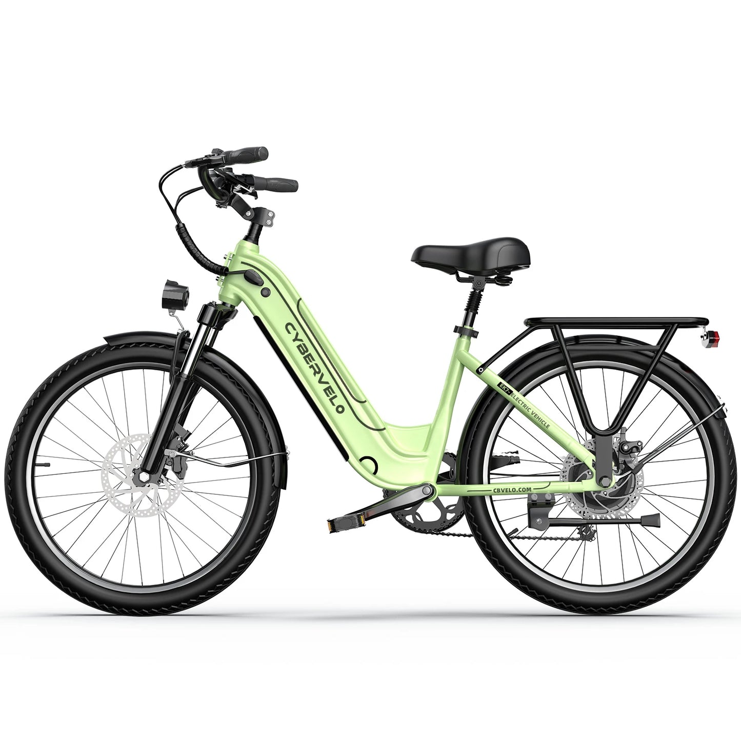 Cybervelo EK7 1000W 48V 25Ah Long Range Electric Bike