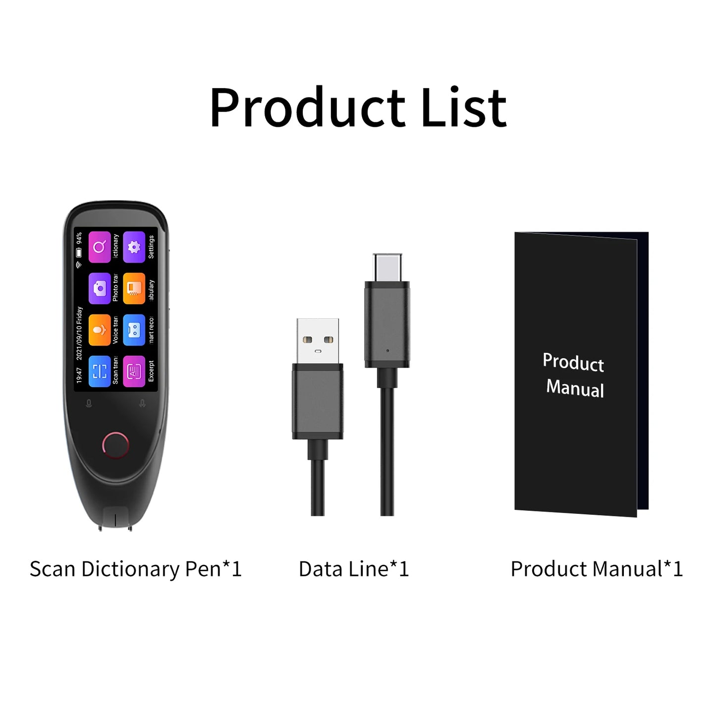 Bisofice S50 Dictionary Translation Pen Scanner Translator Device