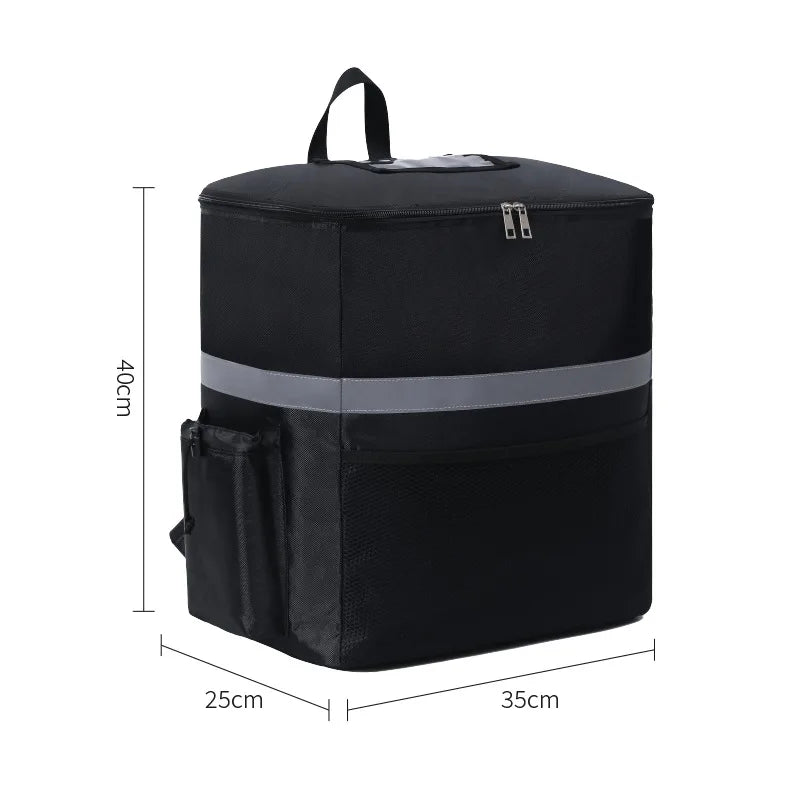 Thermal Insulated Delivery Backpack Large Capacity Food Storage Outdoor