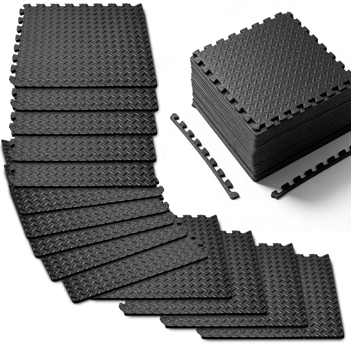 Eva Interlocking Puzzle Exercise Mat Home Gym Workout Flooring