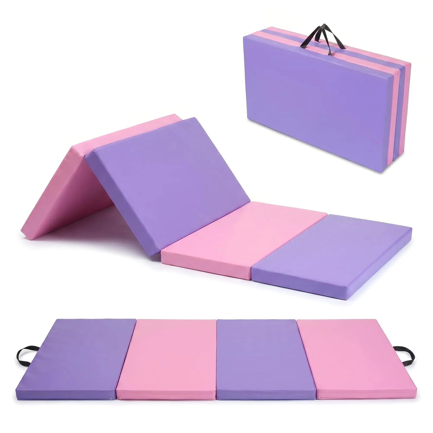 HiMiss Folding Gymnastics Exercise Mat For Home Workout Training