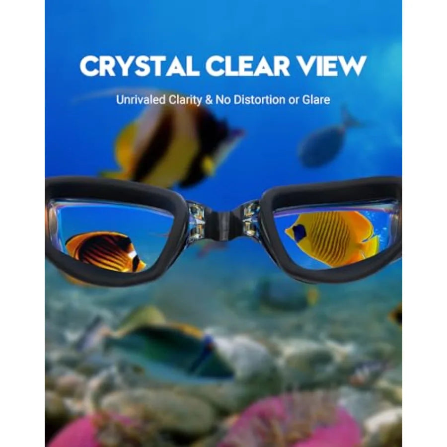 Anti Fog Swimming Goggles 2 Pack No Leaking UV Protection For Men Women Youth Everyday Wear