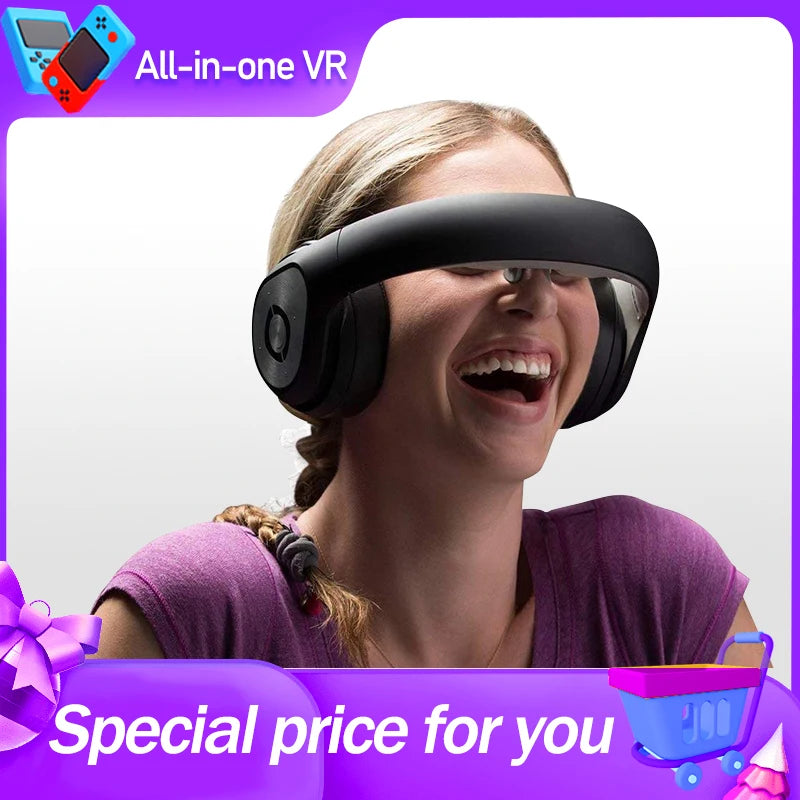 Verfans VR Headset With Audio Video 360 Panoramic 3D Theater