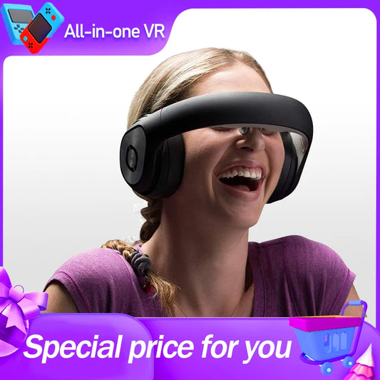 Verfans VR Headset With Audio Video 360 Panoramic 3D Theater