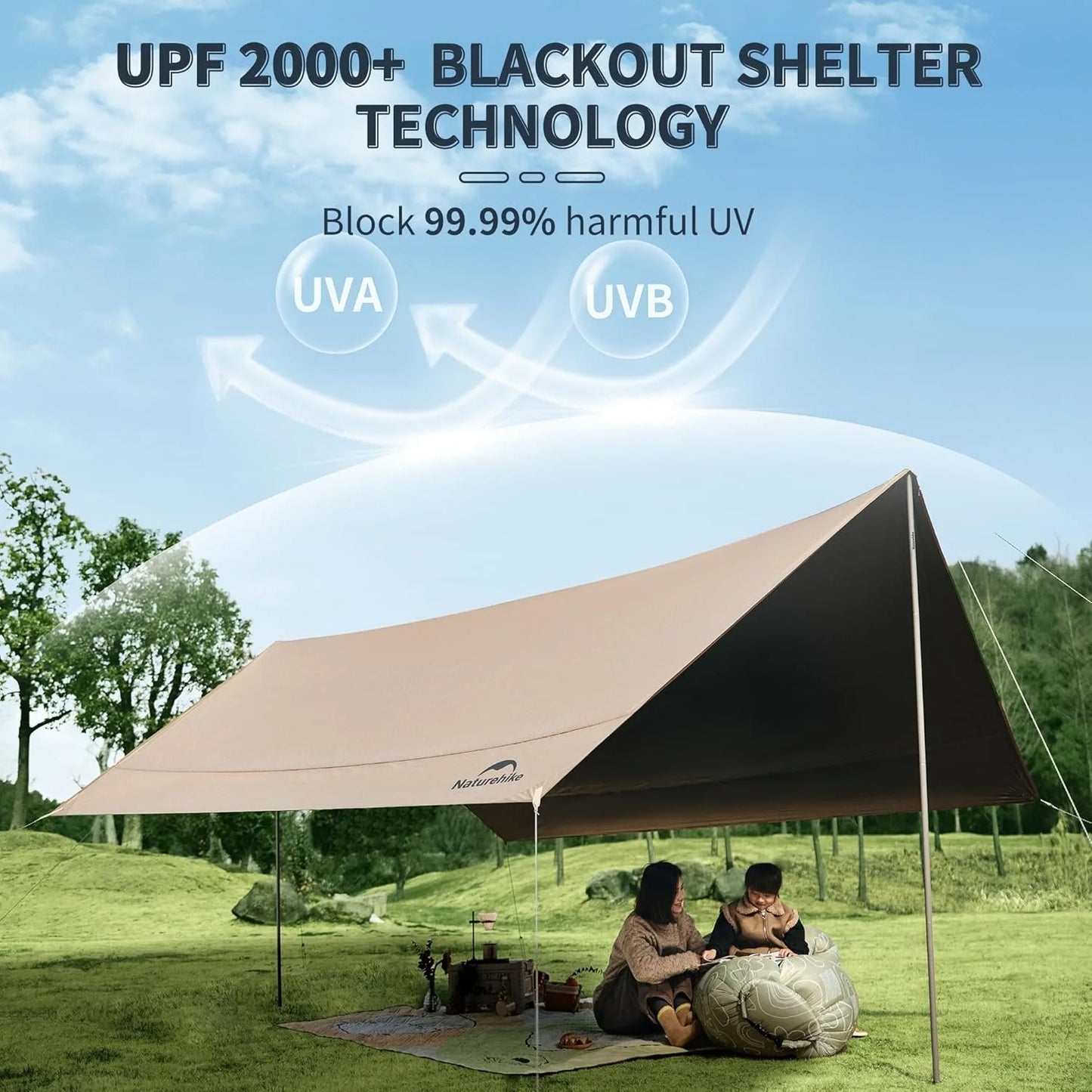Naturehike Waterproof Canopy Sun Shelter for Camping