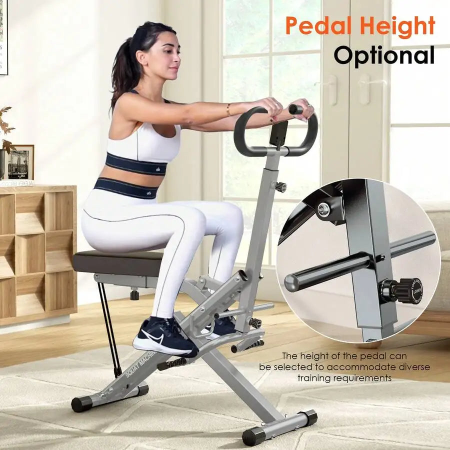 Five Position Adjustable Squat Trainer For Hip Leg Home Exercise