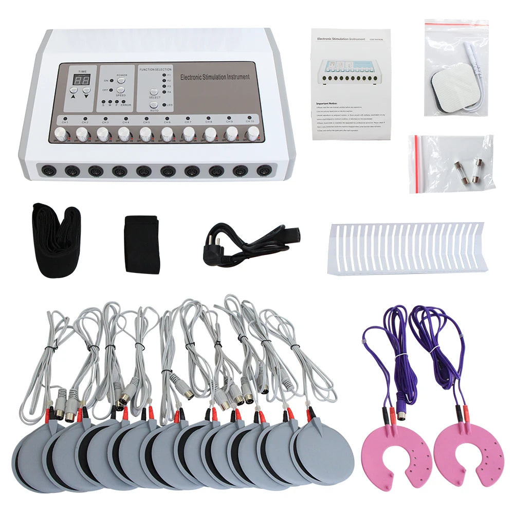 AOKO EMS Electric Muscle Stimulator Russian Waves Microcurrent Massager