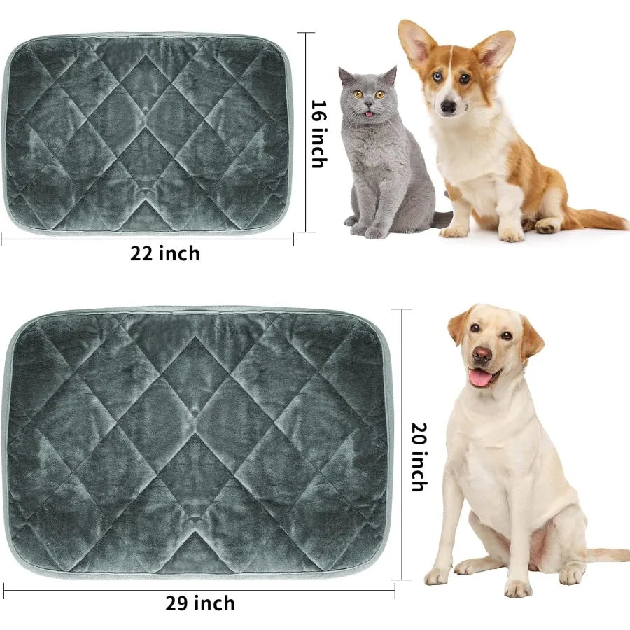 Self Warming Cat Bed Indoor Outdoor Use Ultra Soft Mat With Washable Thermal Pad For Cats And Kittens