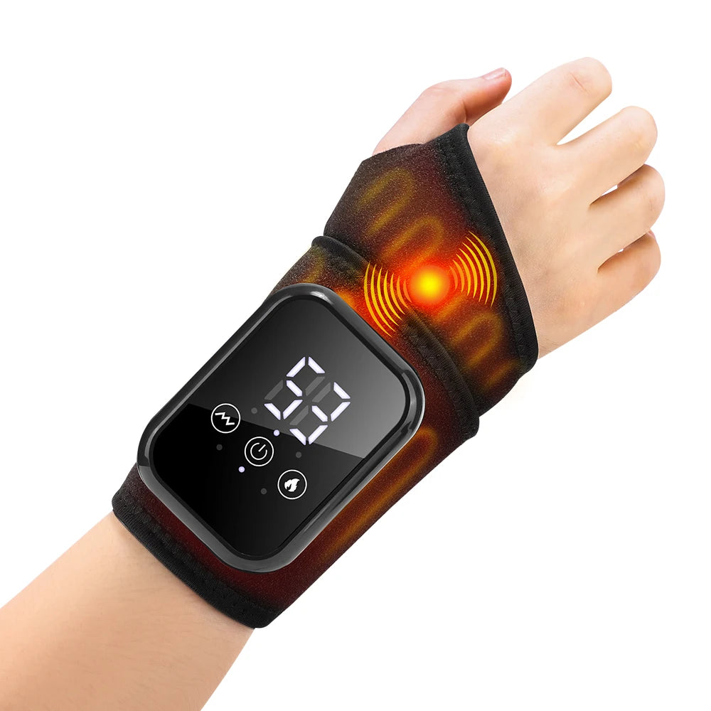 Hailicare Cordless Heated Hand Wrist Massager With Vibration And 3 Heat Levels