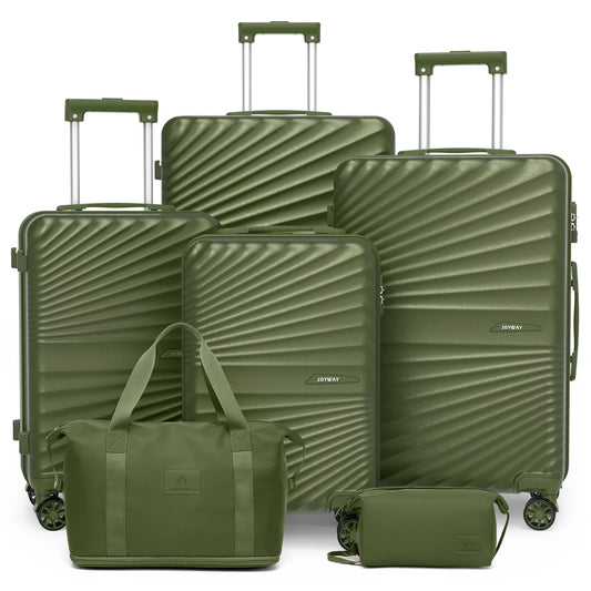 Joyway 6 Piece Travel Luggage Set with Expandable Spinner Wheels