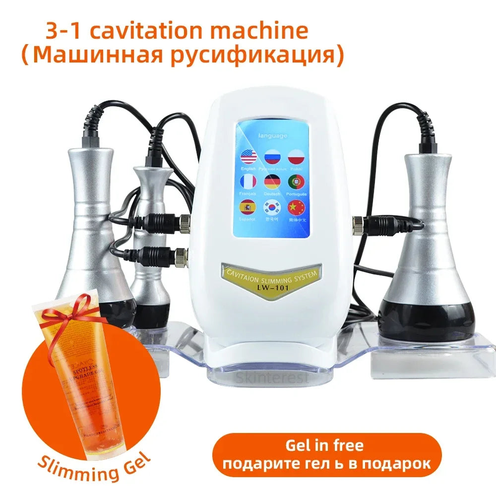 Moonic 3in1 Cavitation Massage Device For Facial Body Tightening