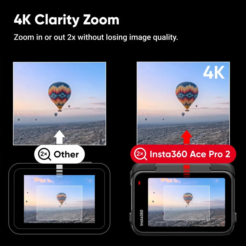 Insta360 Ace Pro 2 8K AI Powered Action Cam Waterproof to 39 ft