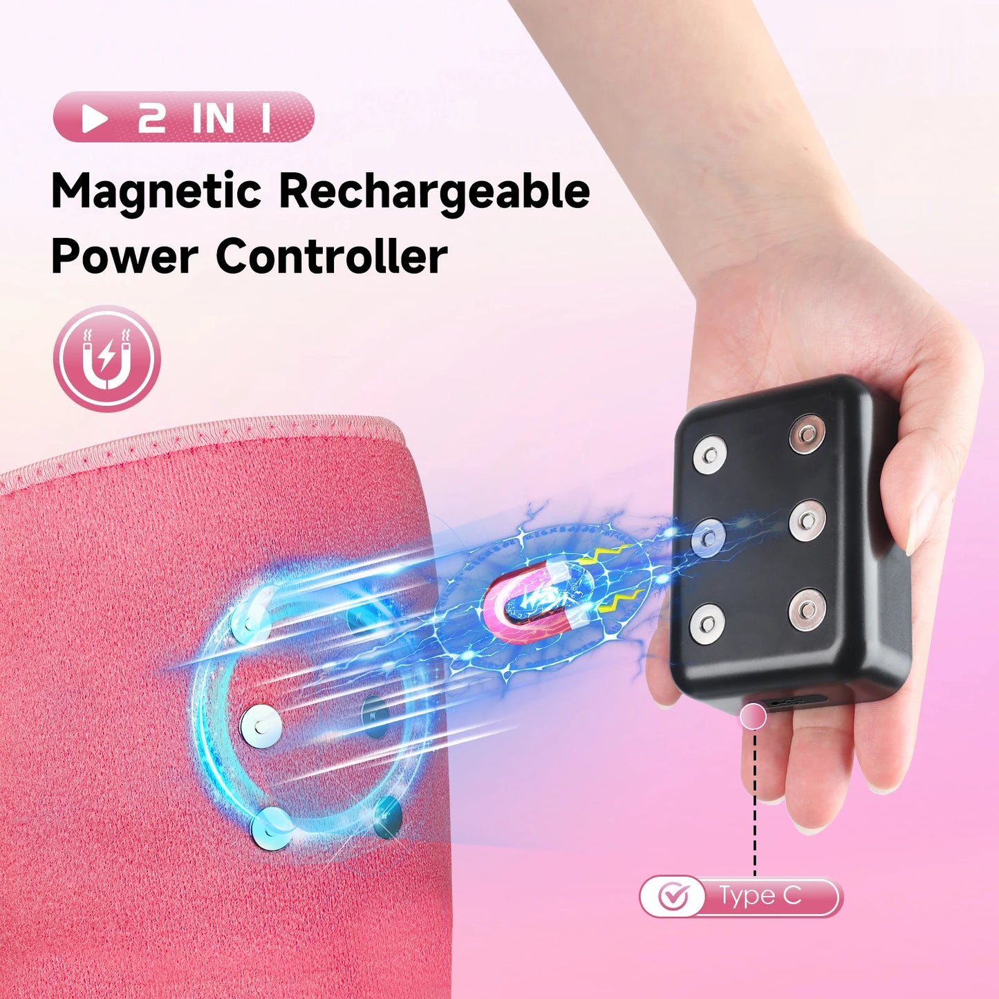 Astarexin 156 LEDs Red Light Infrared Therapy Menstrual Belt, Heating Pad for Period Cramps, Waist & Abdomen Pain Relief