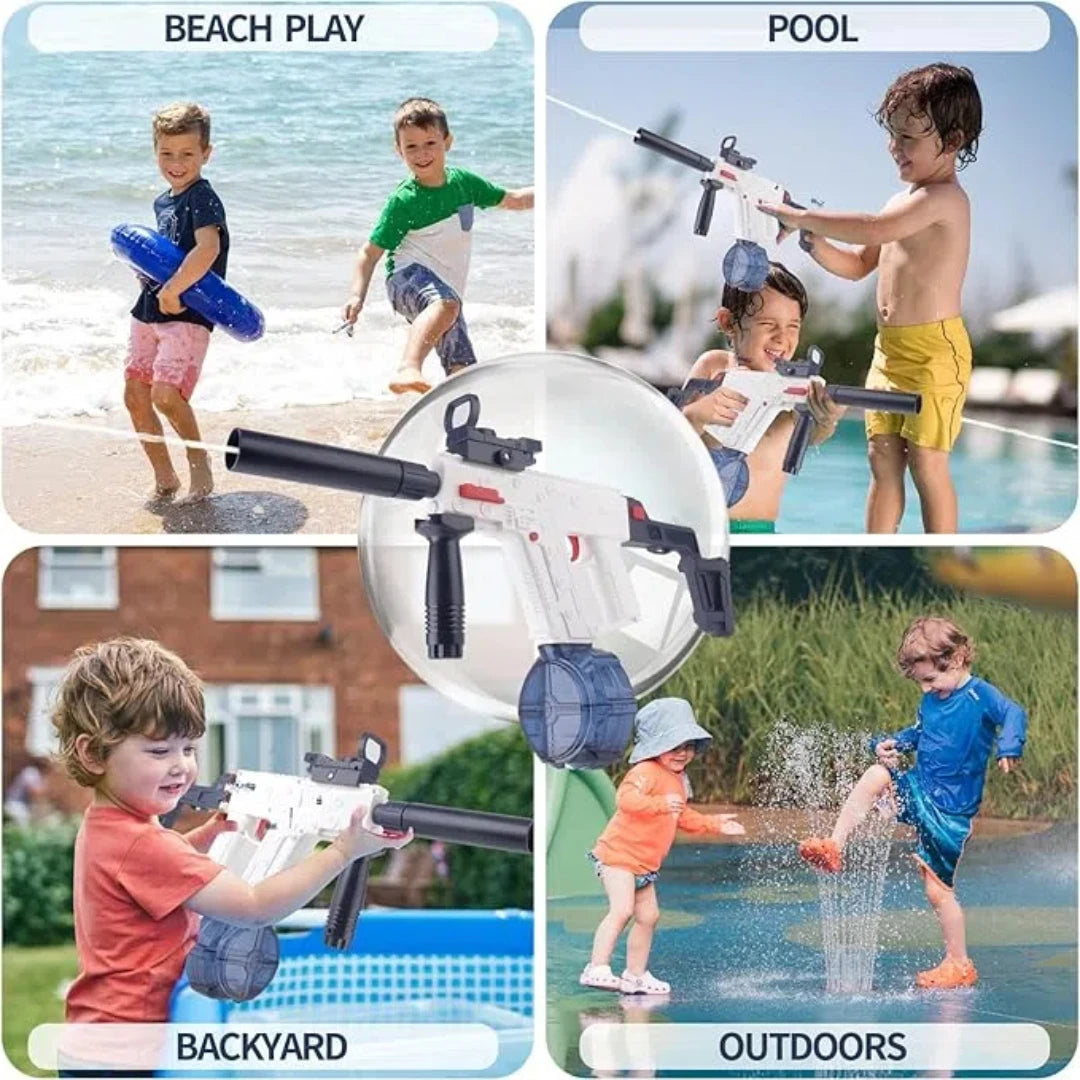 Hign Concerned Electric Water Gun For Adults And Kids High Power Long Range 25 Ft Summer Fun