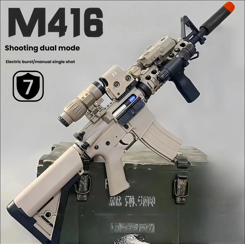 M416 Electric Orbeez Gel Blaster Toy Gun for Outdoor Play