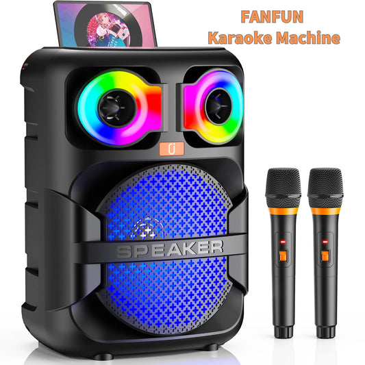 FanFun T28-T Karaoke Speaker With Two Microphones Bluetooth