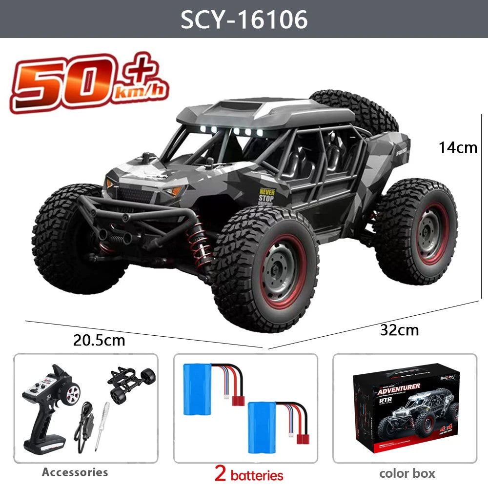 WLtoys 16106 1to16 50KMH 4WD RC Car With LED Remote