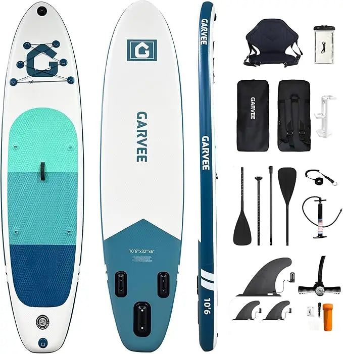 Inflatable Stand Up Paddle Board With Full SUP Accessories 2 In 1 Paddle And Stable Non Slip Deck For Adults And Youth