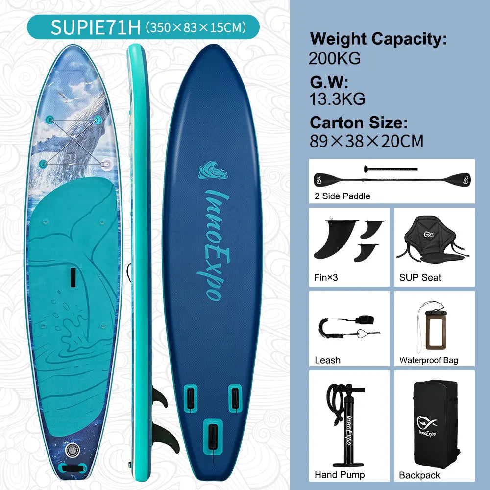 InnoExpo Inflatable SUP Board Non Slip Premium for Adults