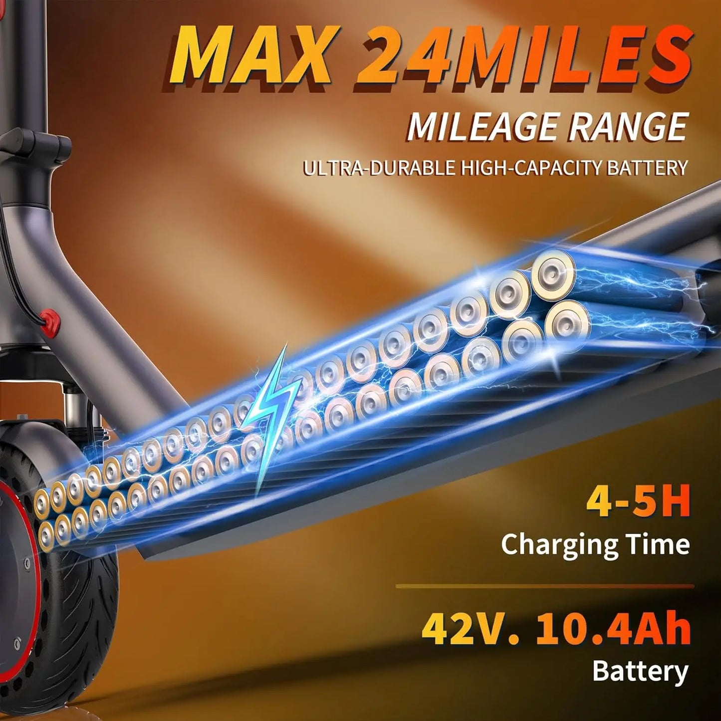Foldable Electric Scooter 500W Motor 24 Mile Range